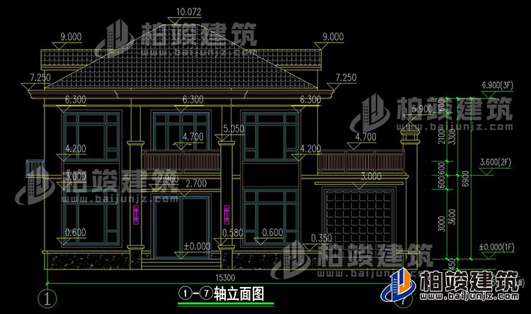 正立面图